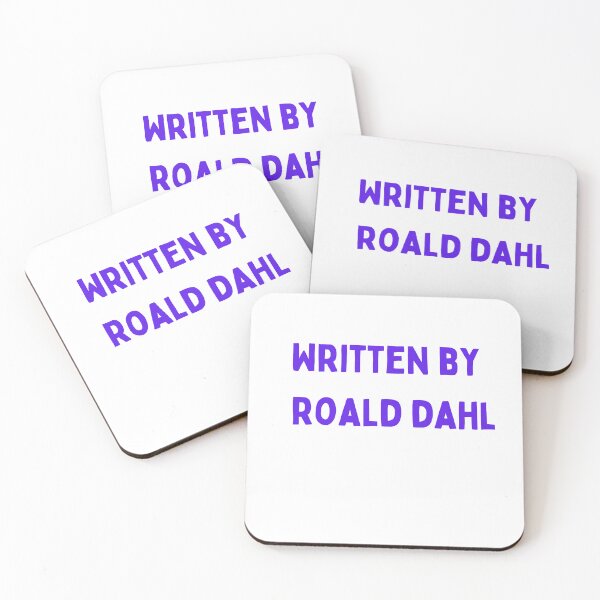 Item preview, Written by Roald Dahl kids funny slogan Tshirt/nostalgic kids book author / book worm sticker  designed and sold by LaundrySalt.