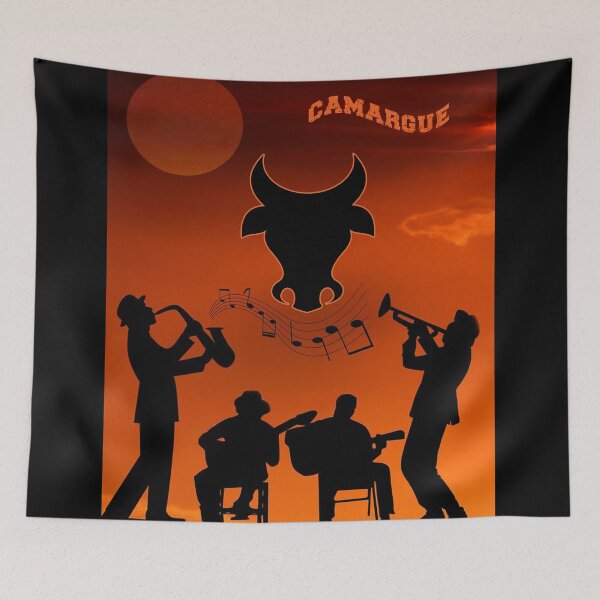 Item preview, Camargue sunset and guitar designed and sold by Artbellachi.