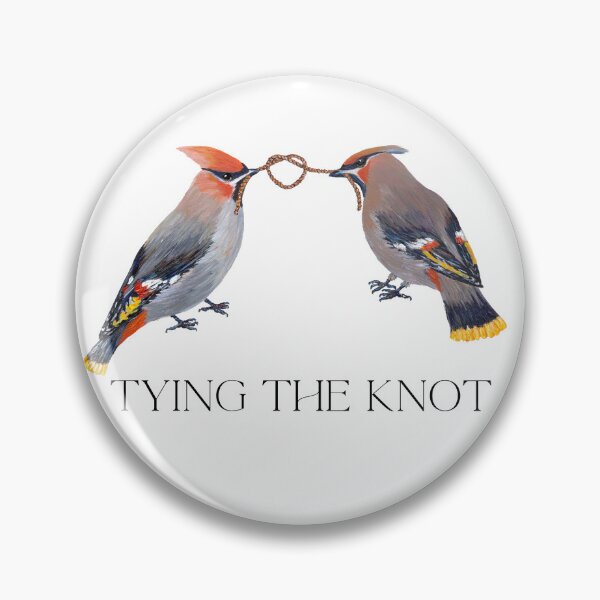 Item preview, Tying the knot, Waxwing couple designed and sold by Roy & Tiffany.
