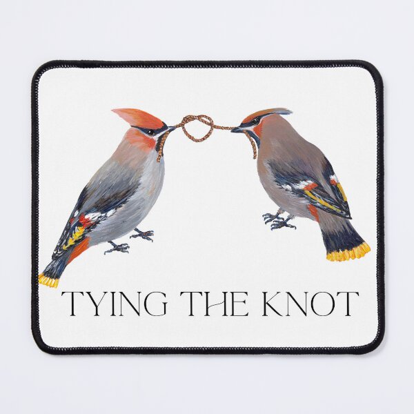 Item preview, Tying the knot, Waxwing couple designed and sold by Roy & Tiffany.