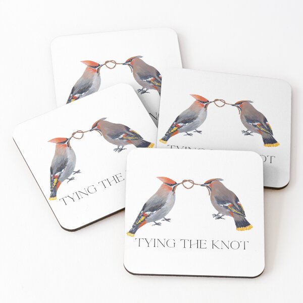 Item preview, Tying the knot, Waxwing couple designed and sold by Roy & Tiffany.