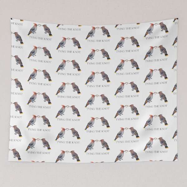 Item preview, Tying the knot, Waxwing couple designed and sold by Roy & Tiffany.