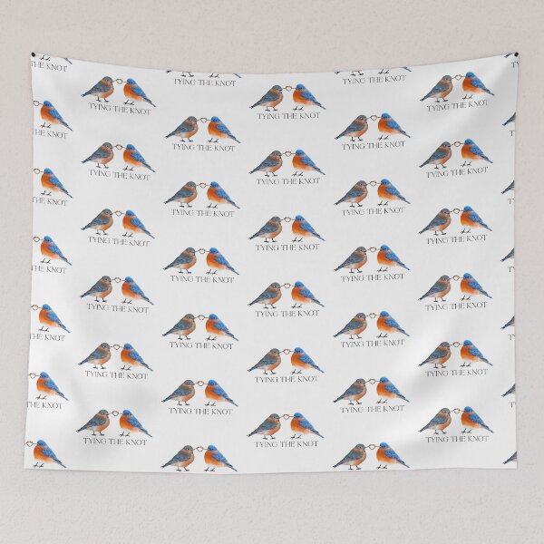 Item preview, Copy of Tying The Knot, Bluebird Couple designed and sold by Roy & Tiffany.