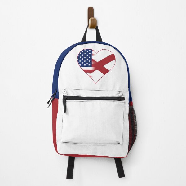 Item preview, State of Alabama Flag and American Flag Fusion Design designed and sold by Gsallicat.