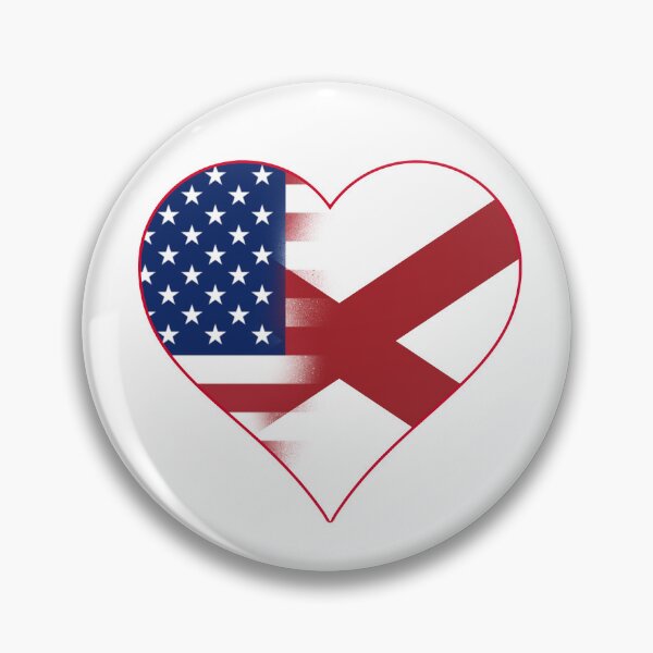 Item preview, State of Alabama Flag and American Flag Fusion Design designed and sold by Gsallicat.