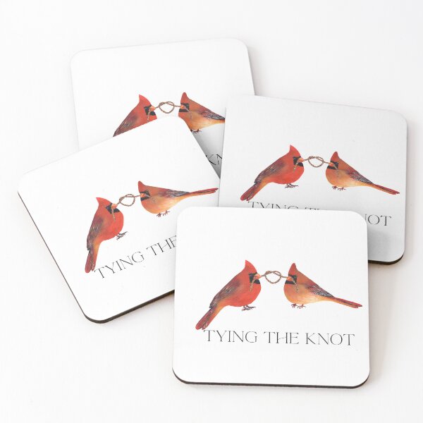 Item preview, Tying The Knot, Cardinal Couple designed and sold by Roy & Tiffany.