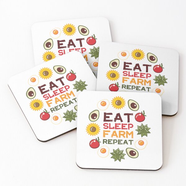Item preview, Eat Sleep Farm Repeat | White designed and sold by Wintre2.