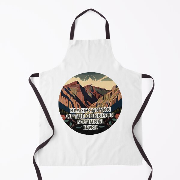 Item preview, Black Canyon of the Gunnison National Park Scandinavian Folk Art Style Circle designed and sold by PikoApparel.