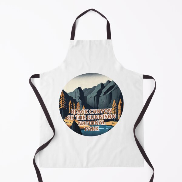 Item preview, Black Canyon of the Gunnison National Park Scandinavian Folk Art Style Circle designed and sold by PikoApparel.