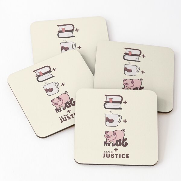 Item preview, Books And Coffee And Dogs And Social Justice II designed and sold by ViewerEqualsPhoton.