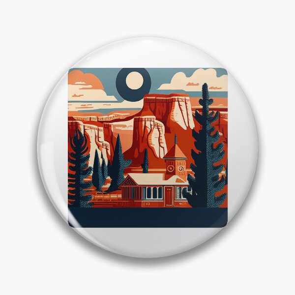 Item preview, Bryce Canyon National Park Scandinavian Folk Art Style designed and sold by PikoApparel.