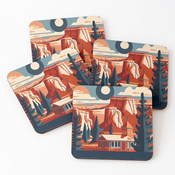 Item preview, Bryce Canyon National Park Scandinavian Folk Art Style designed and sold by PikoApparel.