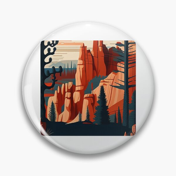 Item preview, Bryce Canyon National Park Scandinavian Folk Art Style designed and sold by PikoApparel.