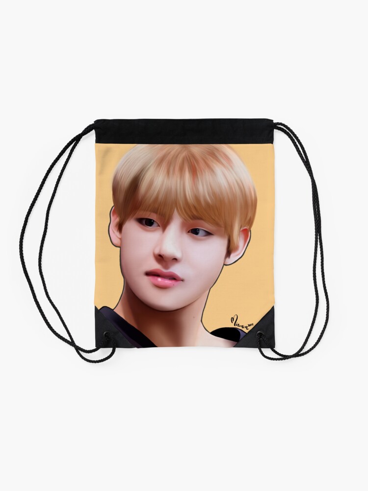 V - BTS / Kim Taehyung Drawstring Bag for Sale by Aevinn