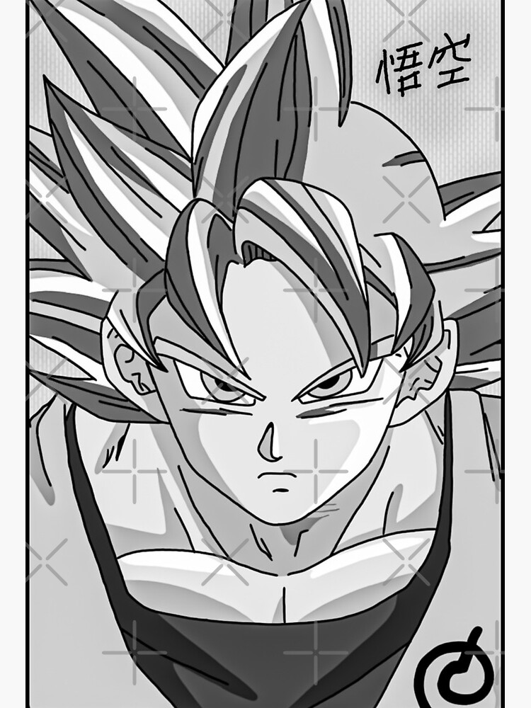 Goku manga panel drawing