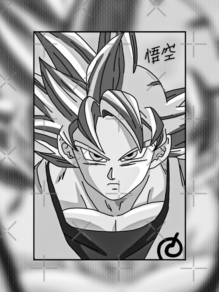 Mui Goku Black and White Manga Panel Artwork (2) | Poster