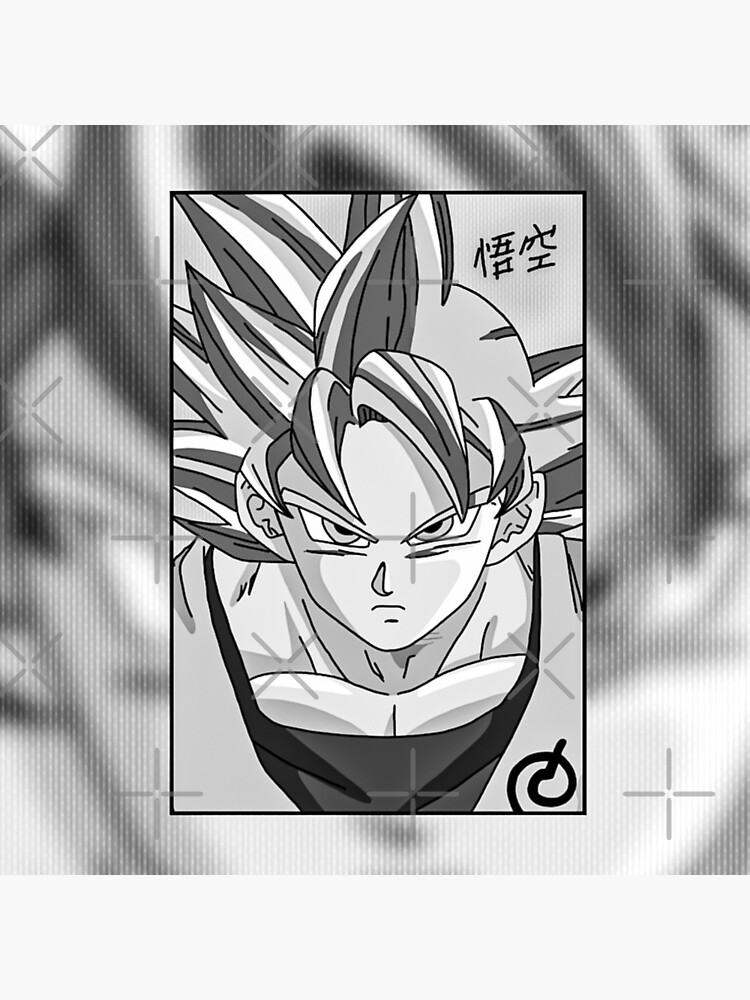 Mui Goku Black and White Manga Panel Artwork (2) | Poster