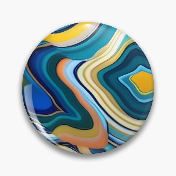Item preview, Abstract Agate Pattern in Vivid Color designed and sold by calibrit.