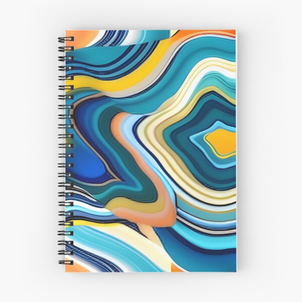 Item preview, Abstract Agate Pattern in Vivid Color designed and sold by calibrit.