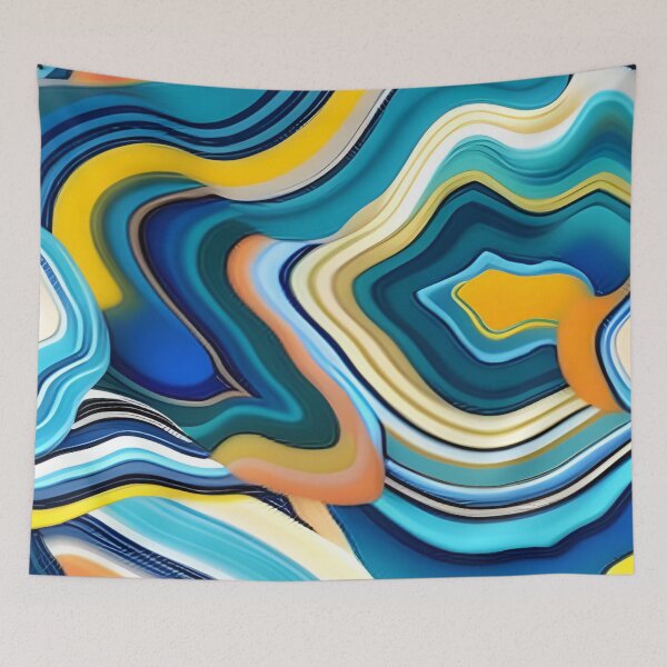 Item preview, Abstract Agate Pattern in Vivid Color designed and sold by calibrit.