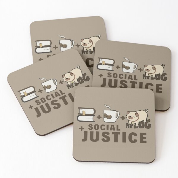 Item preview, Books And Coffee And Dogs And Social Justice II designed and sold by ViewerEqualsPhoton.