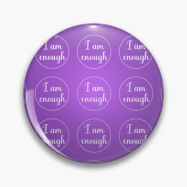 Item preview, I Am Enough (Purple Background) designed and sold by TatiDesigns222.