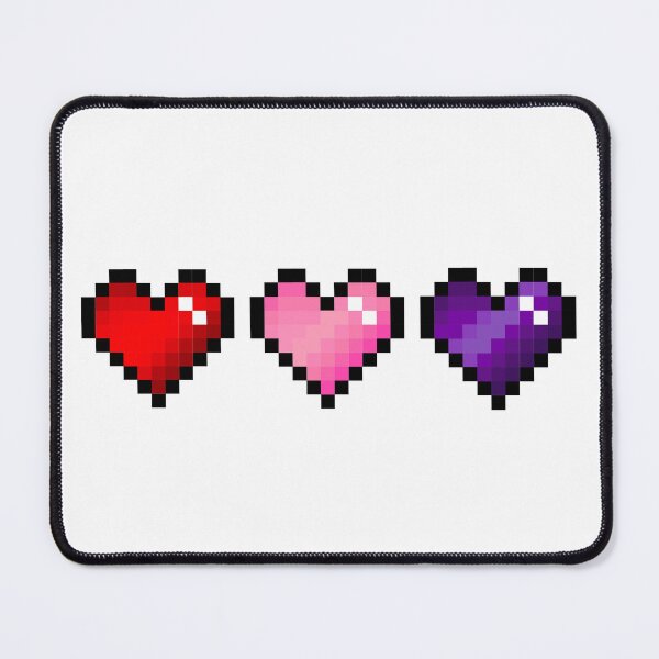 Item preview, Tri color pixel hearts designed and sold by Kawaii-Crafts.