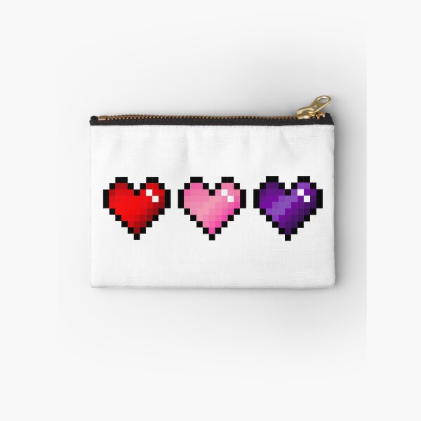 Item preview, Tri color pixel hearts designed and sold by Kawaii-Crafts.