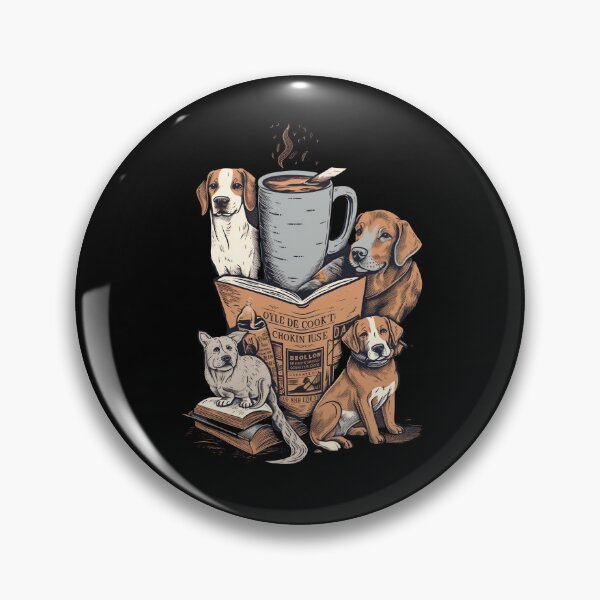 Artikelvorschau, Bücher und Kaffee und Hunde und soziale Gerechtigkeit entworfen und verkauft von flowinglobe.