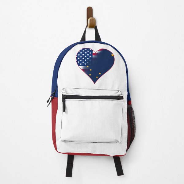 Item preview, State of Alaska Flag and American Flag Fusion Design designed and sold by Gsallicat.