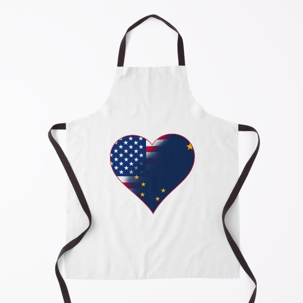 Item preview, State of Alaska Flag and American Flag Fusion Design designed and sold by Gsallicat.