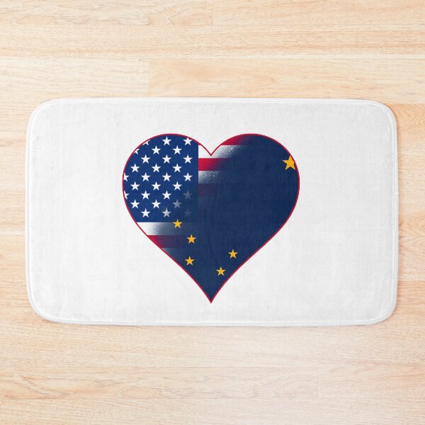 Item preview, State of Alaska Flag and American Flag Fusion Design designed and sold by Gsallicat.