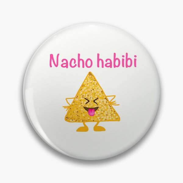 Item preview, Silly Nacho habibi pink on white designed and sold by QuirkyCraftz.