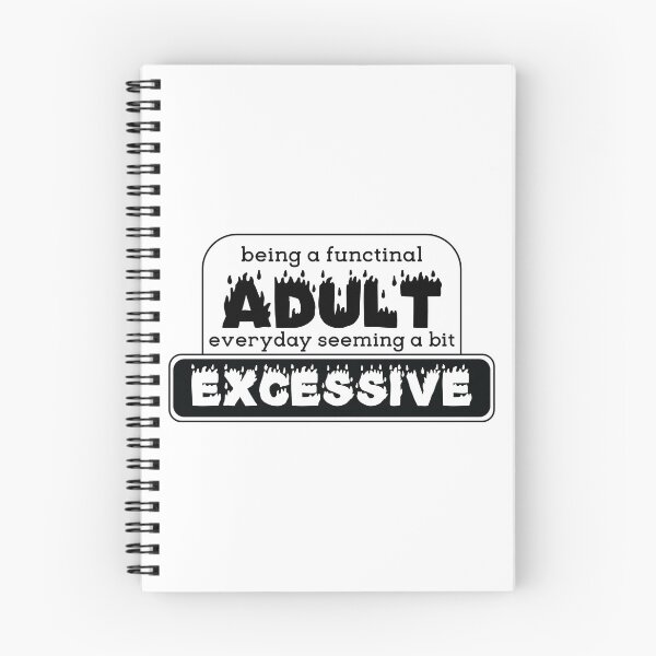 Item preview, Adulting meme [black] designed and sold by deadbeatprince-typography.