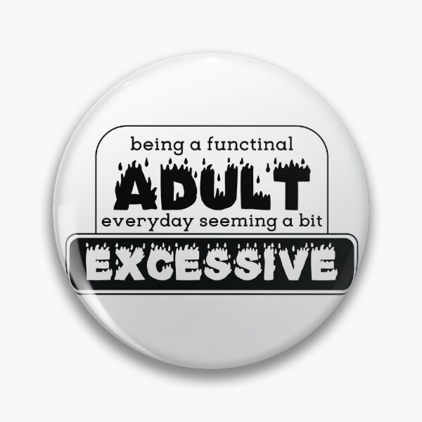 Item preview, Adulting meme [black] designed and sold by deadbeatprince-typography.