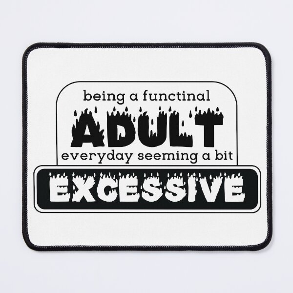 Item preview, Adulting meme [black] designed and sold by deadbeatprince-typography.