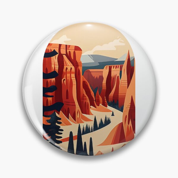 Item preview, Bryce Canyon National Park Scandinavian Folk Art Style Arch designed and sold by PikoApparel.