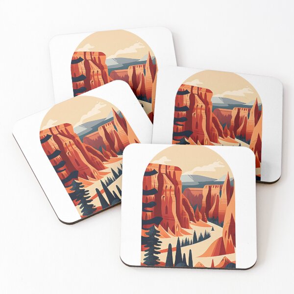 Item preview, Bryce Canyon National Park Scandinavian Folk Art Style Arch designed and sold by PikoApparel.
