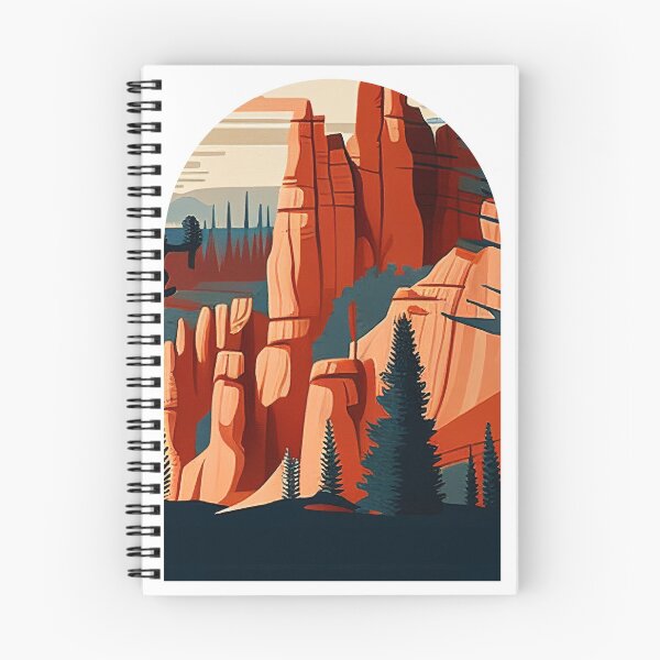 Item preview, Bryce Canyon National Park Scandinavian Folk Art Style Arch designed and sold by PikoApparel.