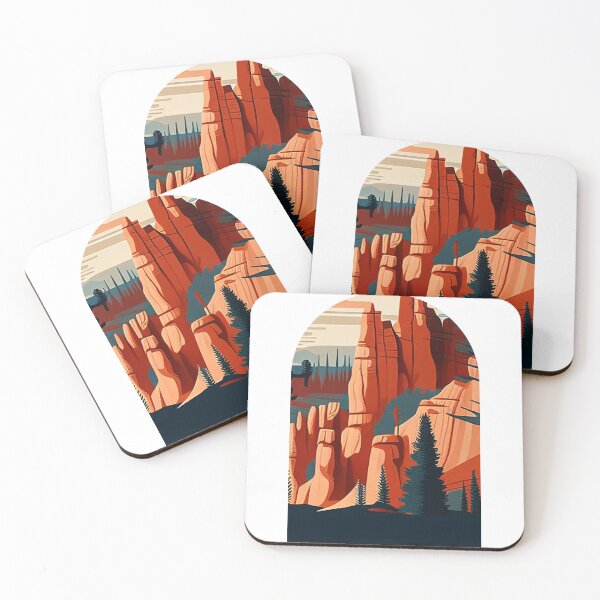 Item preview, Bryce Canyon National Park Scandinavian Folk Art Style Arch designed and sold by PikoApparel.