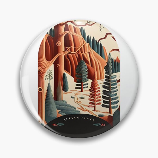 Item preview, Bryce Canyon National Park Scandinavian Folk Art Style Arch designed and sold by PikoApparel.