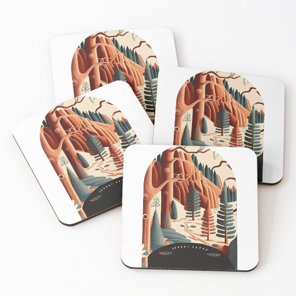Item preview, Bryce Canyon National Park Scandinavian Folk Art Style Arch designed and sold by PikoApparel.