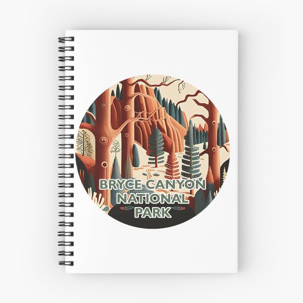 Item preview, Bryce Canyon National Park Scandinavian Folk Art Style Circle designed and sold by PikoApparel.