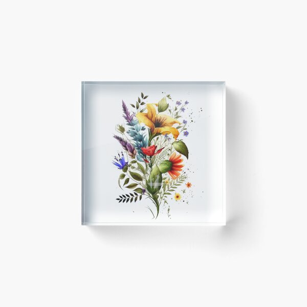 Item preview, Wild Flower art, Wild Flowers lovers designed and sold by deniro1.
