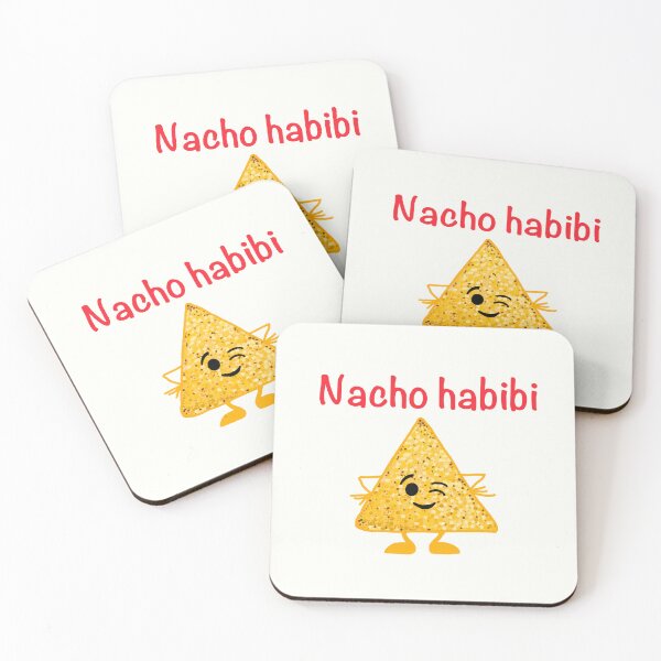 Item preview, Winky Nacho habibi red on white designed and sold by QuirkyCraftz.