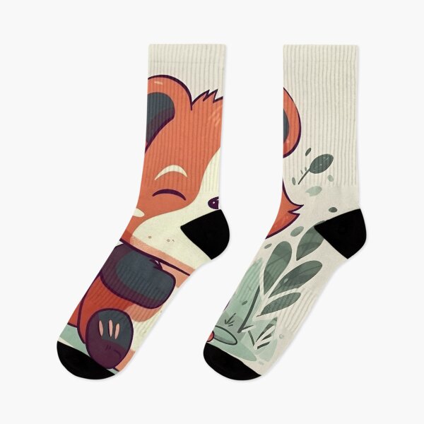 Aperçu de l'œuvre Adorable panda roux créée et vendue par WildheartArtCo.