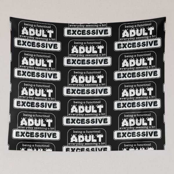 Item preview, Adulting meme [white] designed and sold by deadbeatprince-typography.