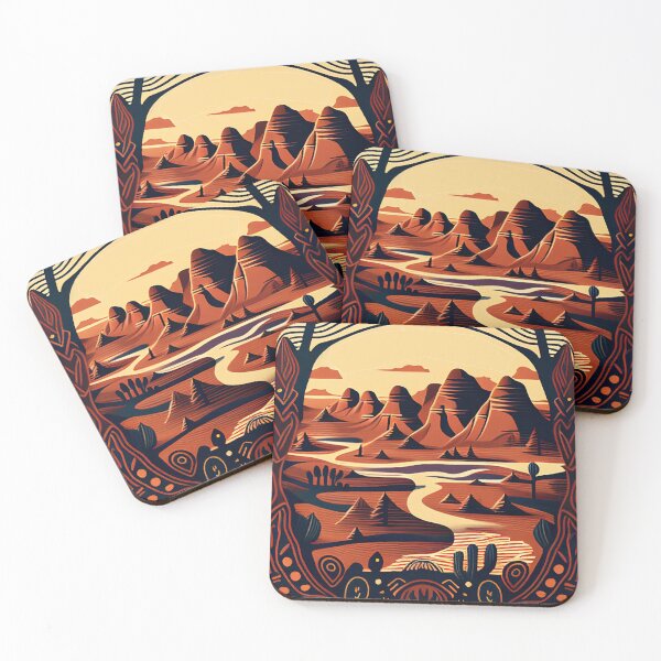 Item preview, Canyonlands National Park Scandinavian Folk Art Style designed and sold by PikoApparel.
