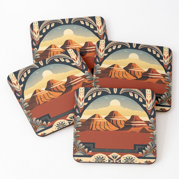 Item preview, Canyonlands National Park Scandinavian Folk Art Style designed and sold by PikoApparel.