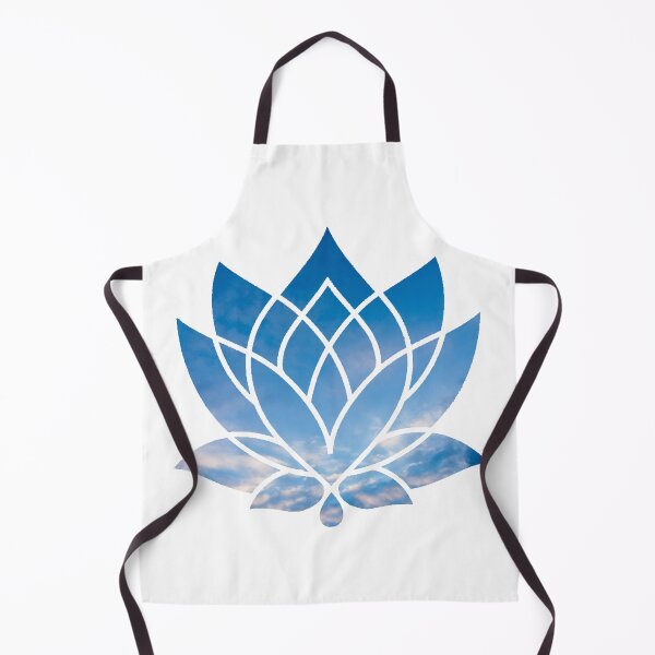 Item preview, blue cloudy sky lotus flower zen state designed and sold by Kashear.